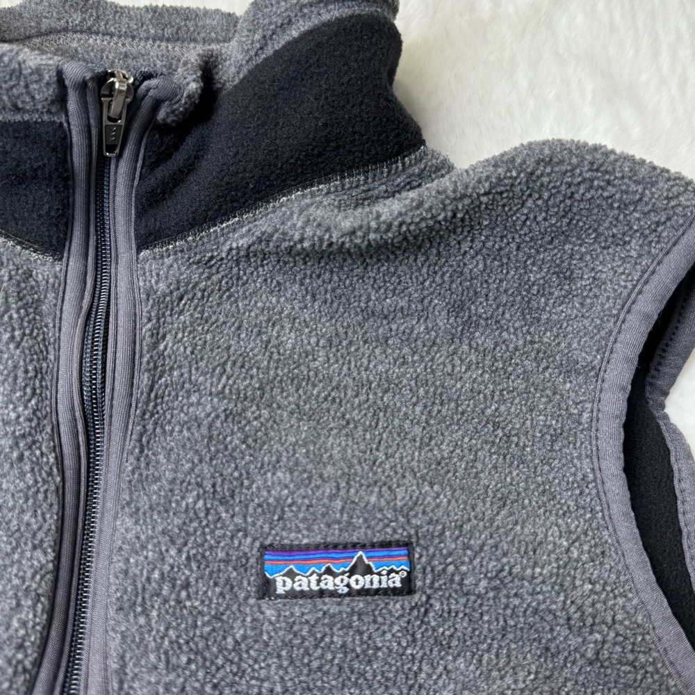 VTG‎ Patagonia PEF Flyer Fleece Zip Vest Women M RetroX Windproof 24002 90s USA